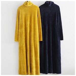 🦢The HEARTHYA Soft Versatile Velour Dress color navy very comfy and beautiful